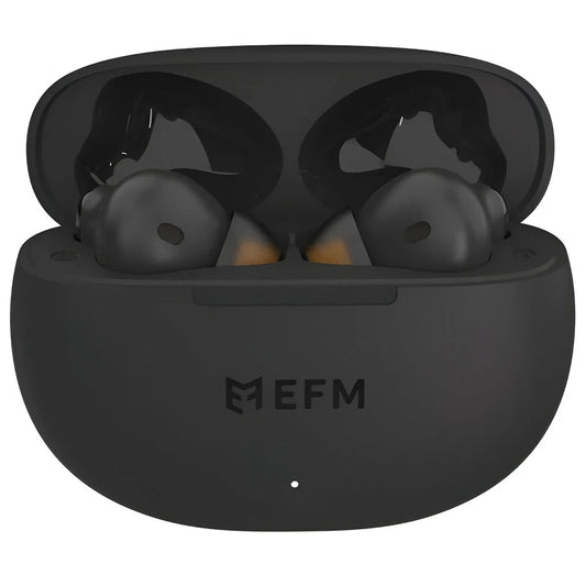 EFM Boston TWS Earbuds with Wireless Charging – Black