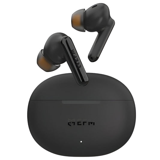 EFM Boston TWS Earbuds with Wireless Charging - Black