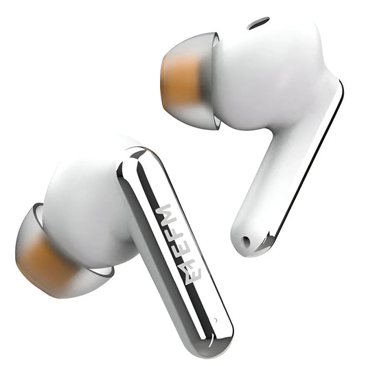 EFM Boston TWS Earbuds with Wireless Charging - White