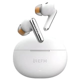 EFM Boston TWS Earbuds with Wireless Charging - White