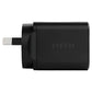EFM ECO 40W Dual Port Wall Charger With GaN, Power Delivery and PPS (Black)