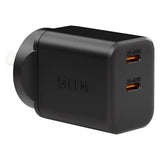EFM ECO 40W Dual Port Wall Charger With GaN, Power Delivery and PPS (Black)