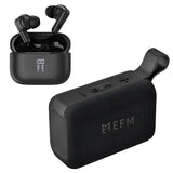 EFM Essential Audio Bundle Duo With Bluetooth Speaker and TWS Earbuds (Black)