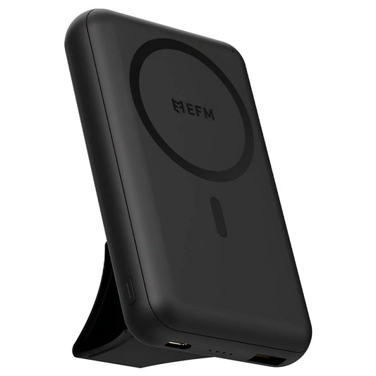 EFM Flux Magnetic 10000mAh MagSafe Power Bank with Foldable Stand - Black