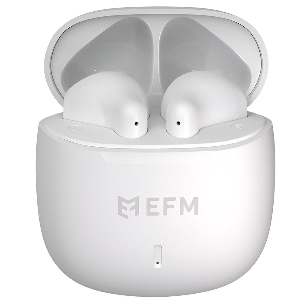 EFM Kansas TWS Earbuds with Fast Charge - White