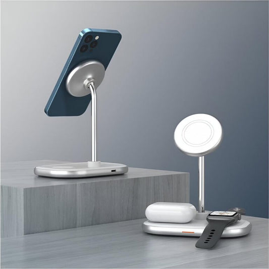 Energizer WCP303 3 in 1 MagSafe Wireless Charging Station – White