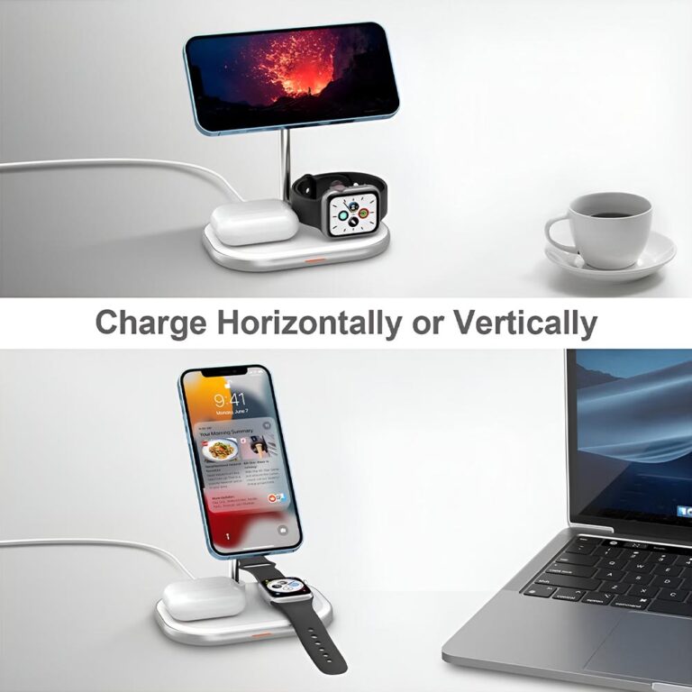 Energizer WCP303 3 in 1 MagSafe Wireless Charging Station – White