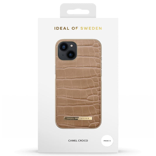 Ideal Of Sweden Atelier Case For iPhone 13 - Camel Croco