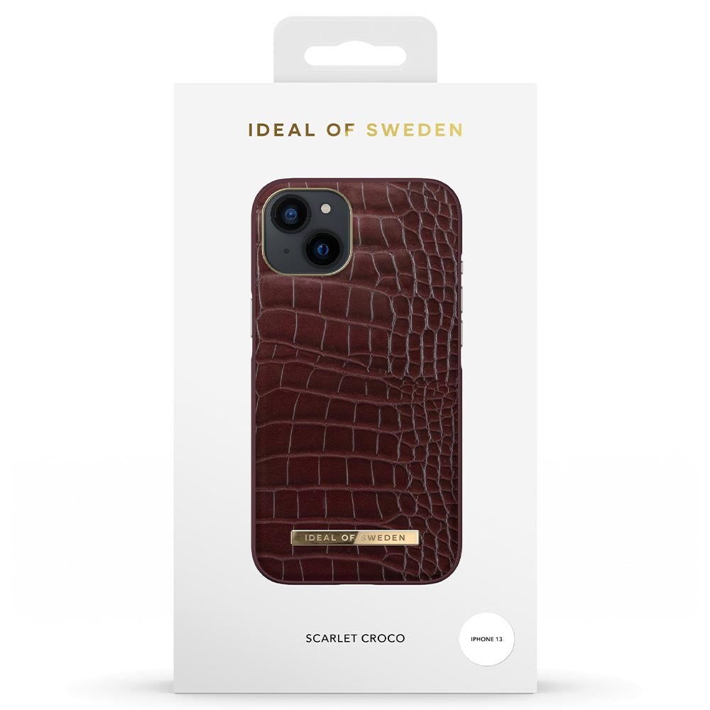 Ideal Of Sweden Atelier Case For iPhone 13 - Scarlet Croco