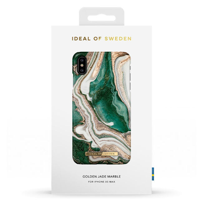 Ideal Of Sweden Fashion Case For iPhone XS Max - Golden Jade Marble