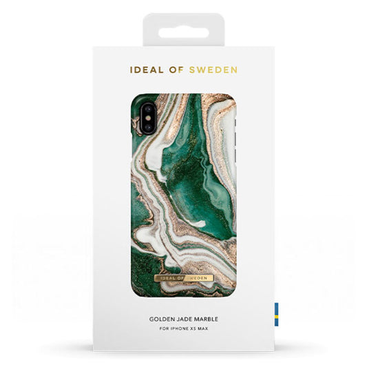 Ideal Of Sweden Fashion Case For iPhone XS Max - Golden Jade Marble