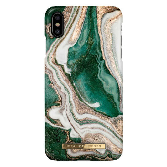Ideal Of Sweden Fashion Case For iPhone XS Max - Golden Jade Marble