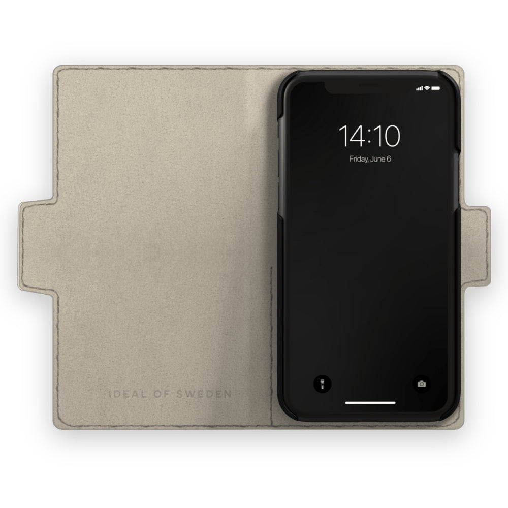 Ideal Of Sweden Atelier Wallet Case For iPhone 13 - Neo Noir Croco