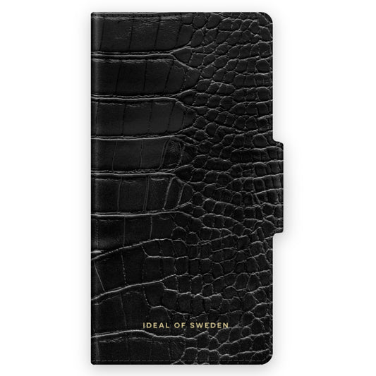 Ideal Of Sweden Atelier Wallet Case For iPhone 13 - Neo Noir Croco