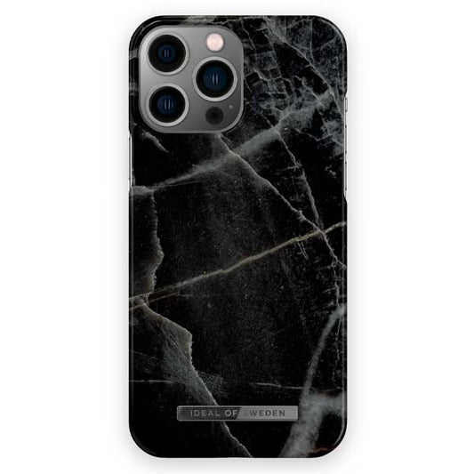 Ideal of Sweden Fashion MagSafe Black Thunder Marble Case For iPhone 14 Pro