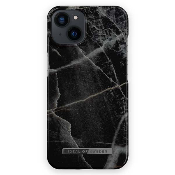 Ideal of Sweden Fashion MagSafe Black Thunder Marble Case For iPhone 14 Plus