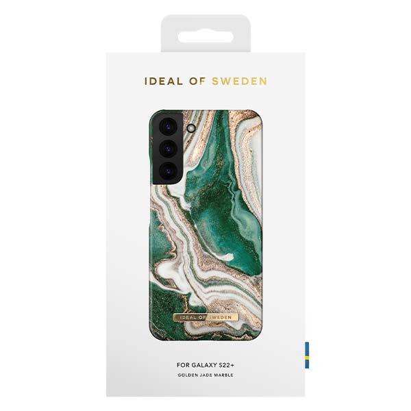 Ideal Of Sweden Fashion Case For Galaxy S22 Plus - Golden Jade Marble
