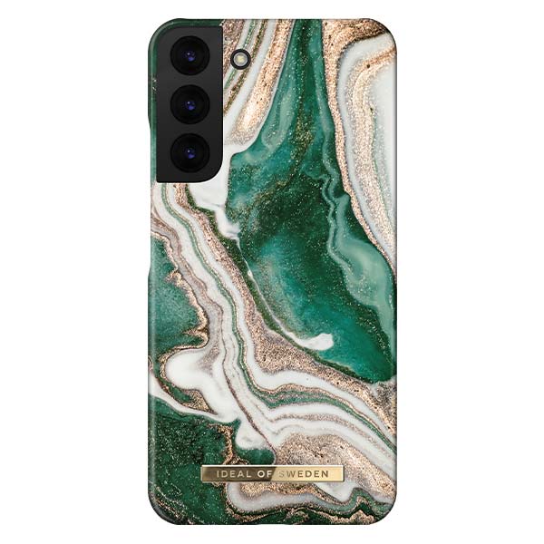 Ideal Of Sweden Fashion Case For Galaxy S22 Plus - Golden Jade Marble