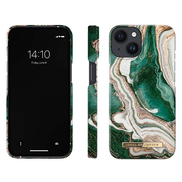 Ideal of Sweden Golden Jade Marble Case For iPhone 13/14