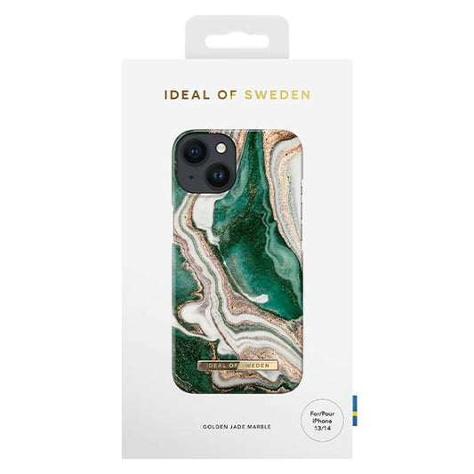 Ideal of Sweden Golden Jade Marble Case For iPhone 13/14