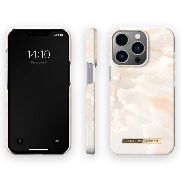 Ideal of Sweden Fashion MagSafe Case For iPhone 14 Pro - Rose Pearl Marble