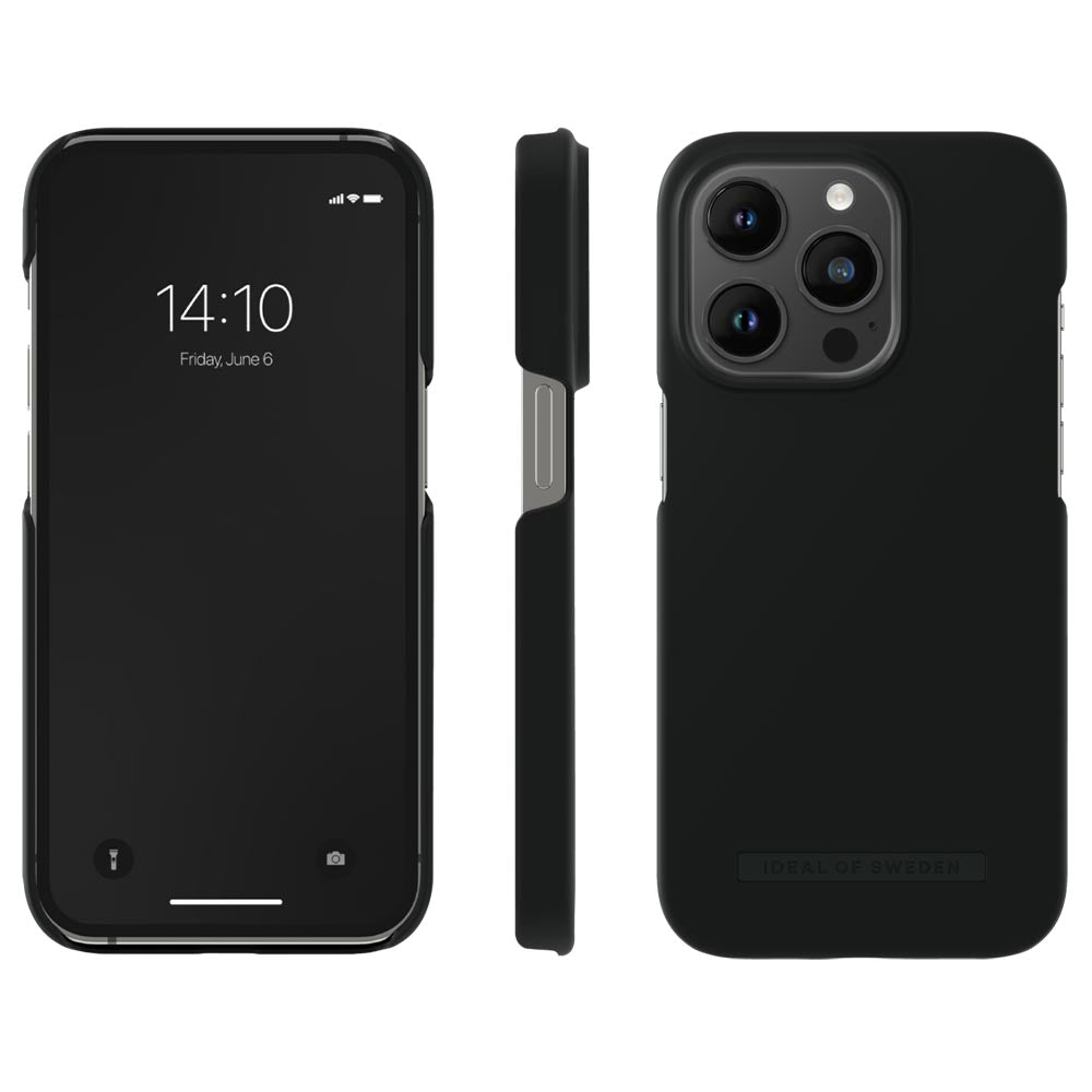 Ideal of Sweden Seamless Case For iPhone 14 Pro - Coal Black