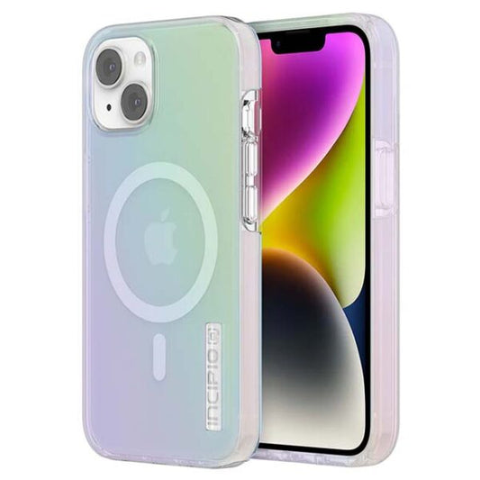Incipio DualPro Platinum MagSafe Case For iPhone 14 - Platinum Iridescent