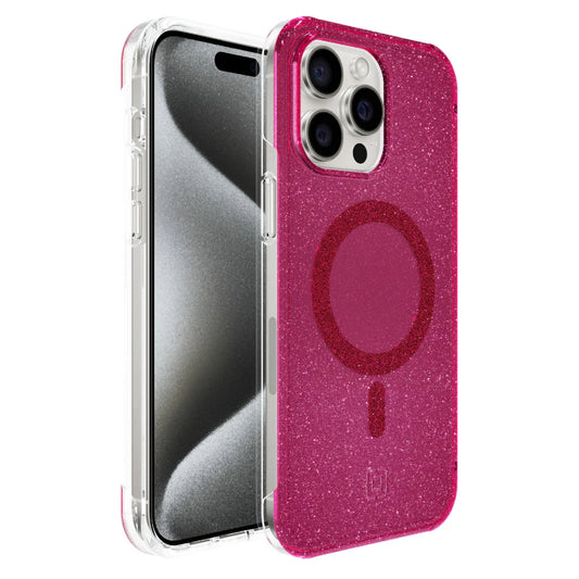 Incipio Forme Protective MagSafe Case For iPhone 15 Pro Max - Pink Glitter