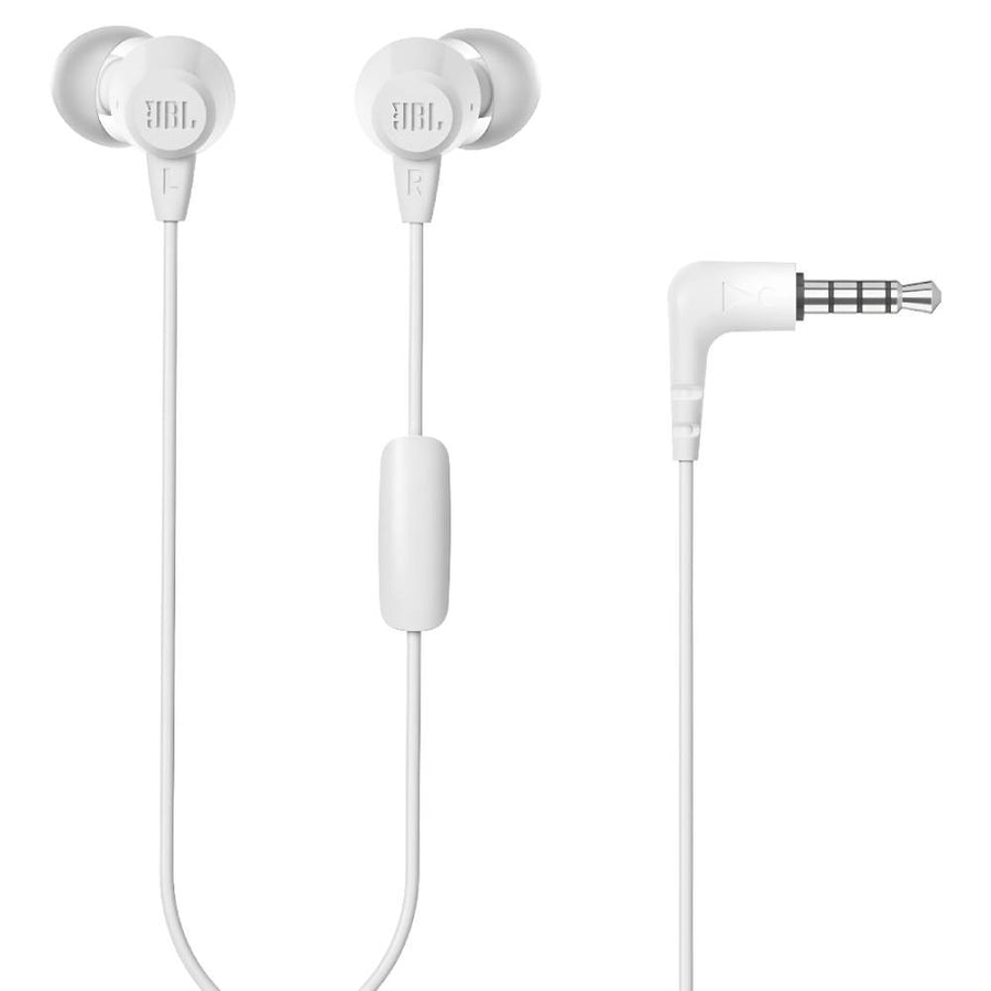 JBL C50HI In-Ear Headphones – White