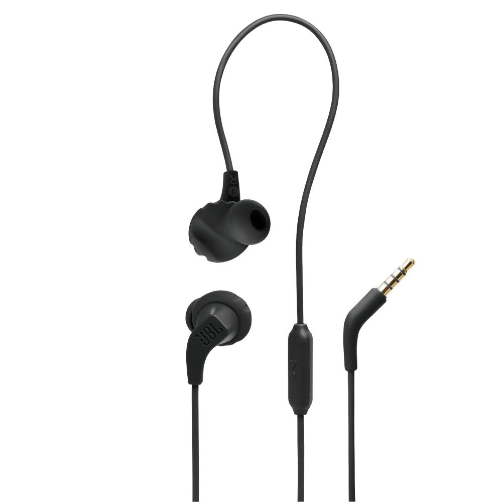 JBL Endurance Run 2 Waterproof Wired Sports In-Ear Headphones (Black)