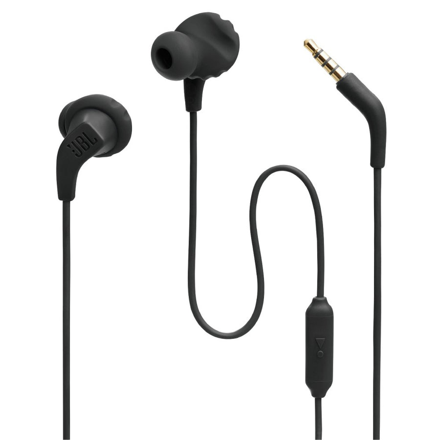 JBL Endurance Run 2 Waterproof Wired Sports In-Ear Headphones (Black)
