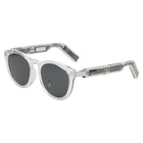JBL SoundGear Frames Round Glasses (Pearl)