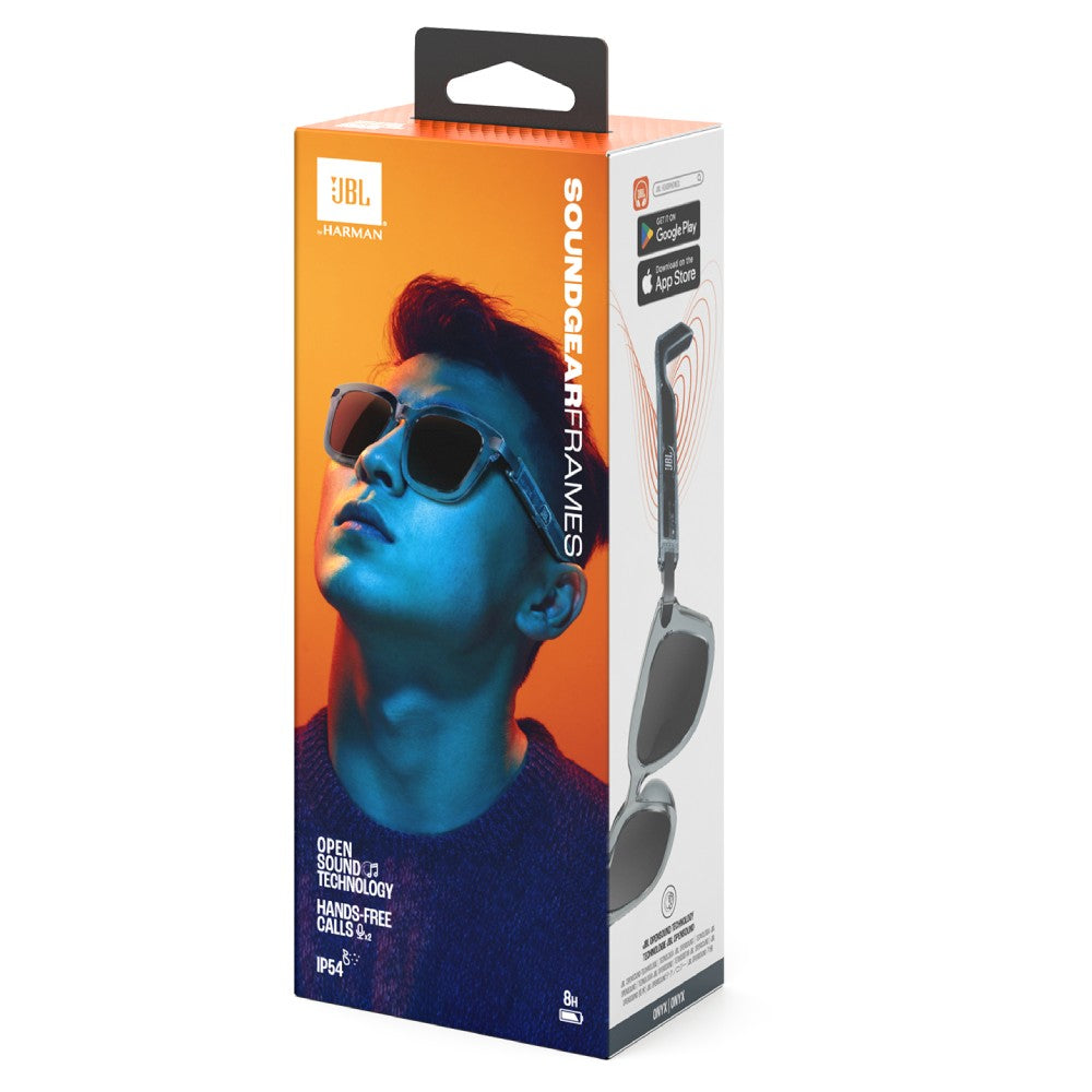 JBL SoundGear Frames Square Glasses (Amber)