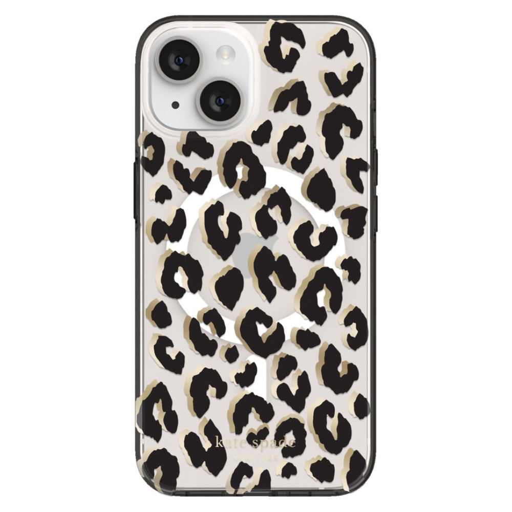 Kate Spade New York Protective Hardshell MagSafe Case For iPhone 14 Plus - City Leopard