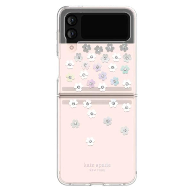 Kate Spade New York Hardshell Case For Galaxy Z Flip 4 - Scattered Flowers