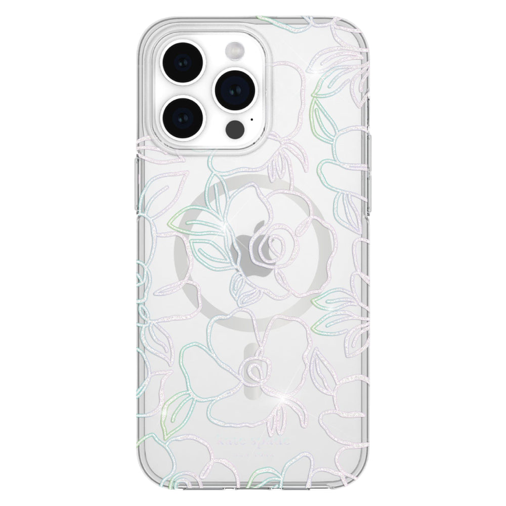 Kate Spade New York Protective Hardshell MagSafe Case For iPhone 15 Pro - Modern Floral