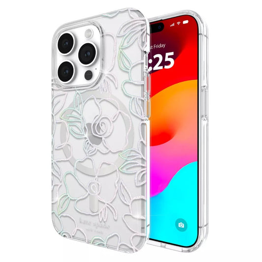 Kate Spade New York Protective Hardshell MagSafe Case For iPhone 15 Pro - Modern Floral