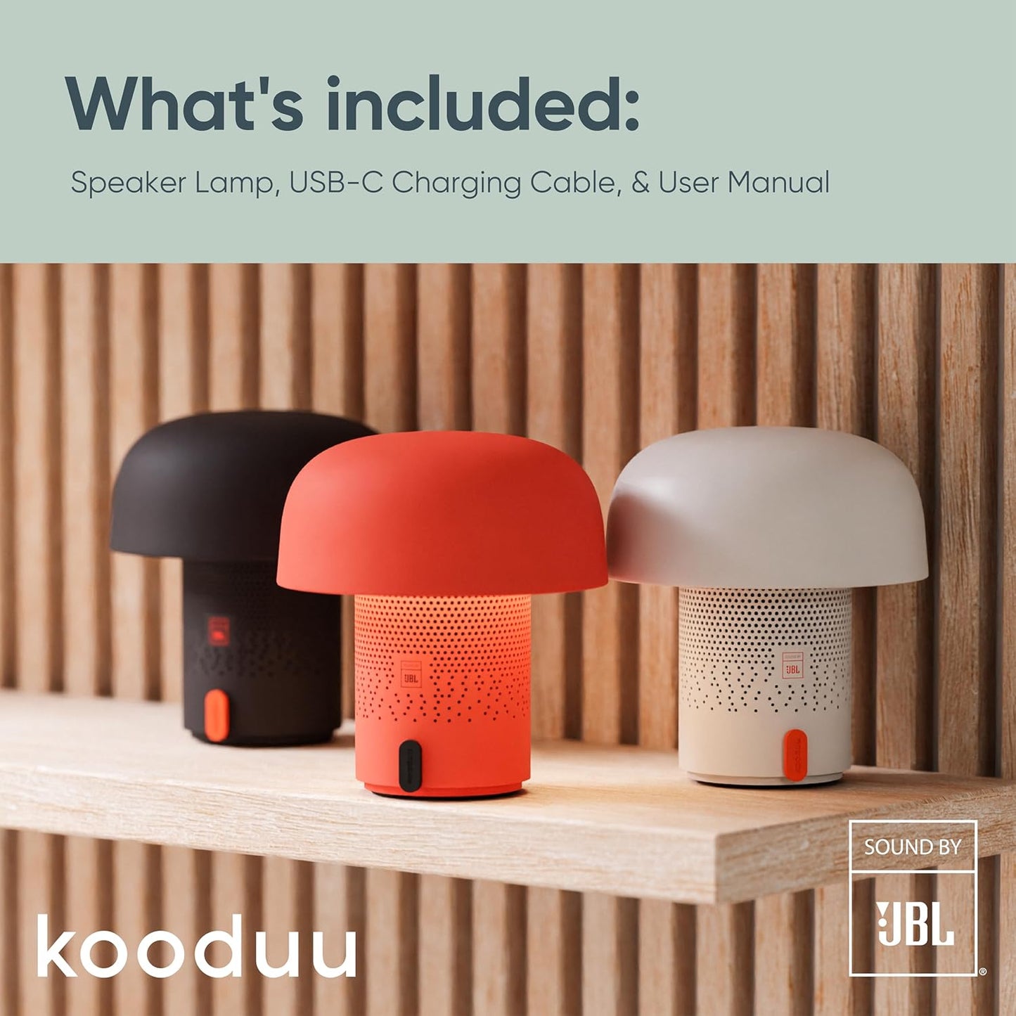 Kooduu Sensa Play Lamp/Bluetooth Speaker in White