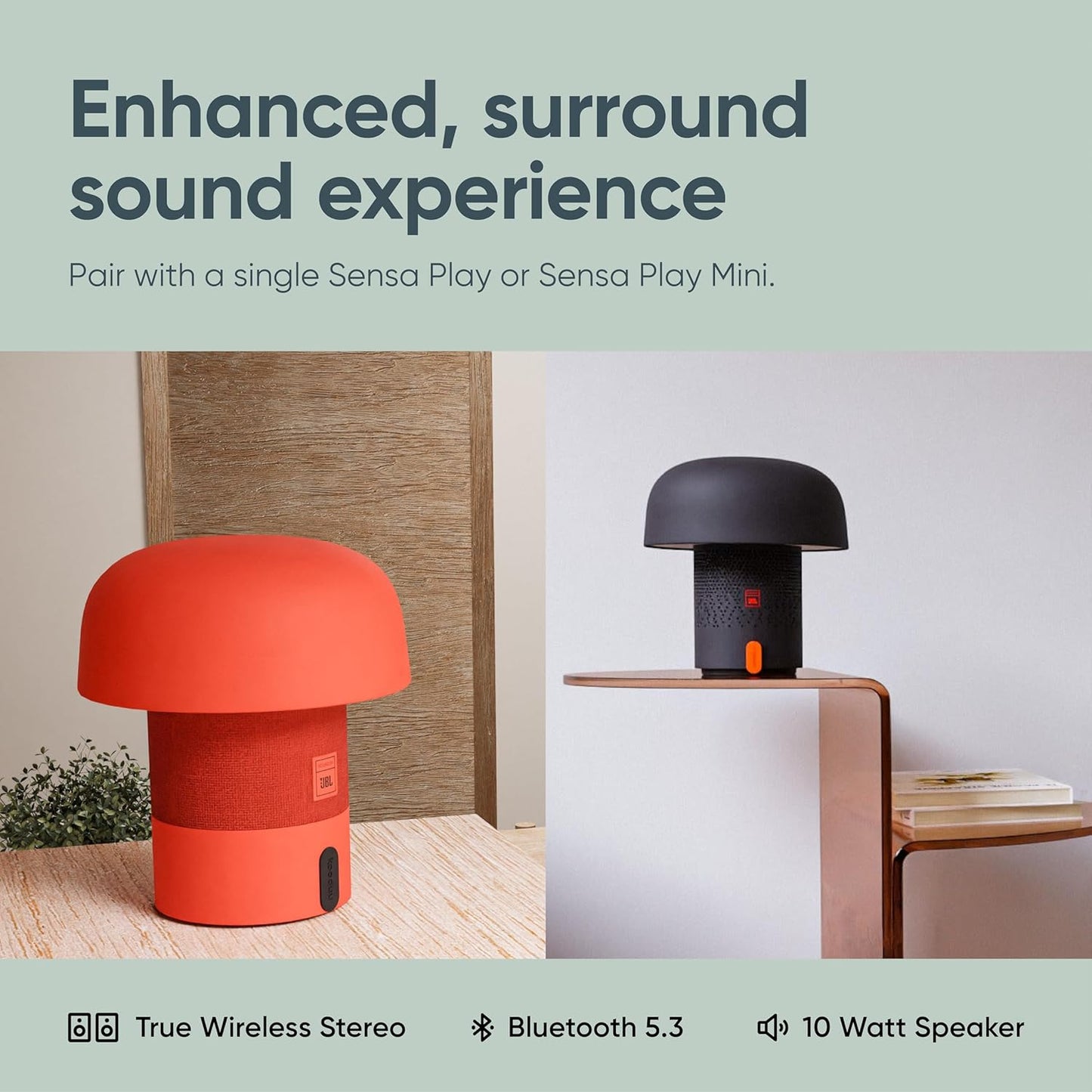 Kooduu Sensa Play Lamp/Bluetooth Speaker in White