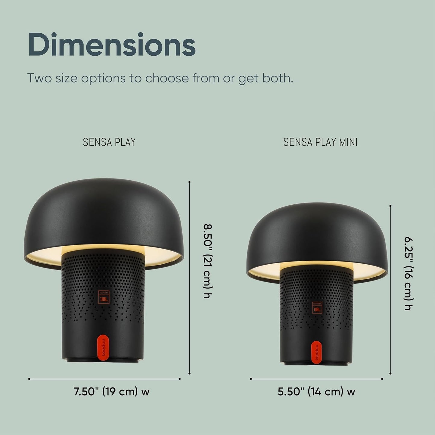 Kooduu Sensa Play Lamp/Bluetooth Speaker in Anthracite