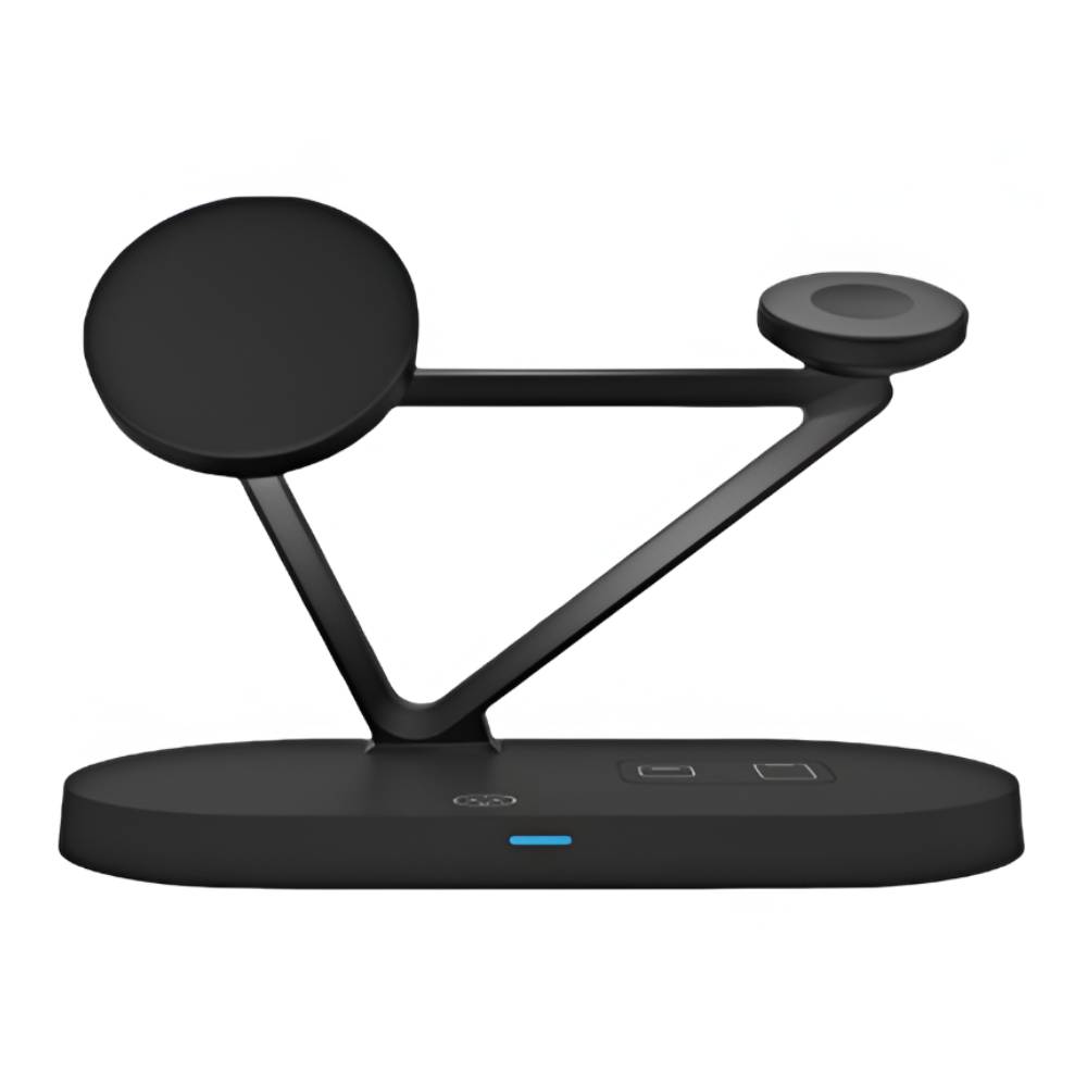 Oscar MagSafe 4-in-1 Fast Charging Stand with Adapter (Black)