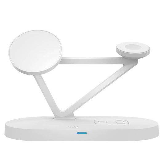 Oscar MagSafe 4-in-1 Fast Charging Stand with Adapter (White)