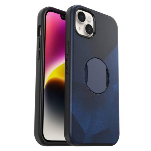 OtterBox OtterGrip Symmetry MagSafe Case For iPhone 14 Plus - Blue Storm