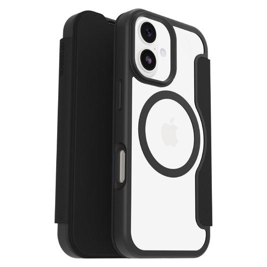 OtterBox React Folio MagSafe Case (Suits iPhone 17) - Black Crystal