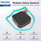 PHILIPS 3 in 1 Power Bank Wireless 10000mAh 20W Travel Charger with USB-C Cable and AU, EU, UK Adapt