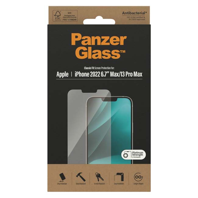 PanzerGlass Classic Fit Screen Protector For iPhone 14 Plus - Clear