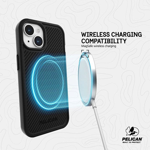 Pelican Protector MagSafe Case (Suits iPhone 15) - Carbon
