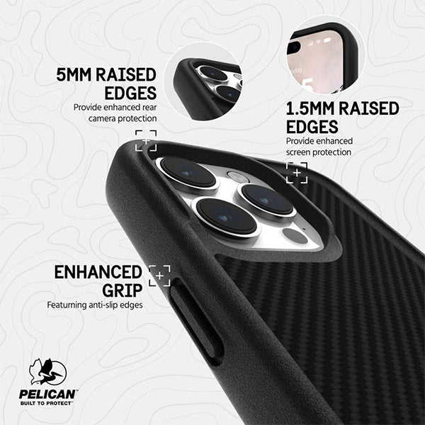 Pelican Protector MagSafe Case (Suits iPhone 15 Pro Max) - Carbon