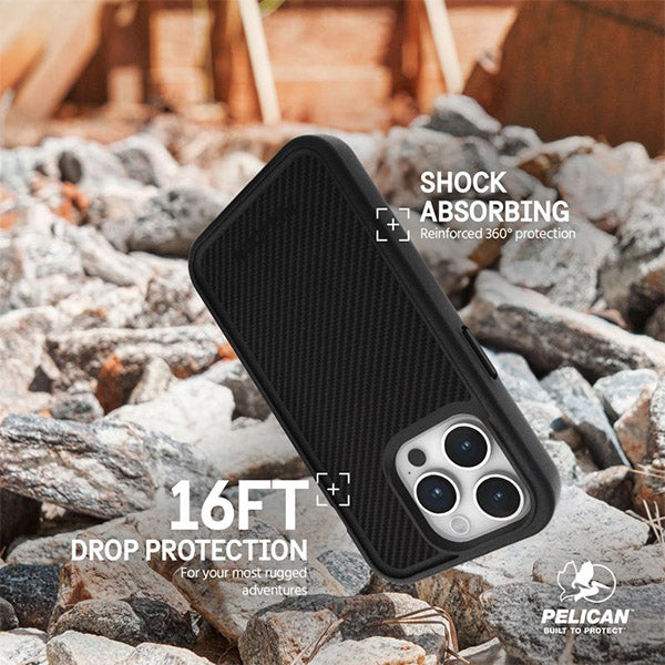 Pelican Protector MagSafe Case (Suits iPhone 15 Pro Max) - Carbon