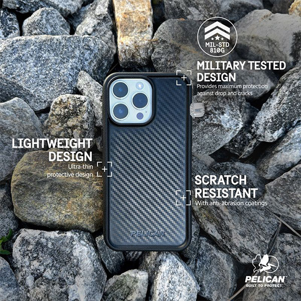 Pelican Protector MagSafe Case (Suits iPhone 15 Pro Max) - Carbon